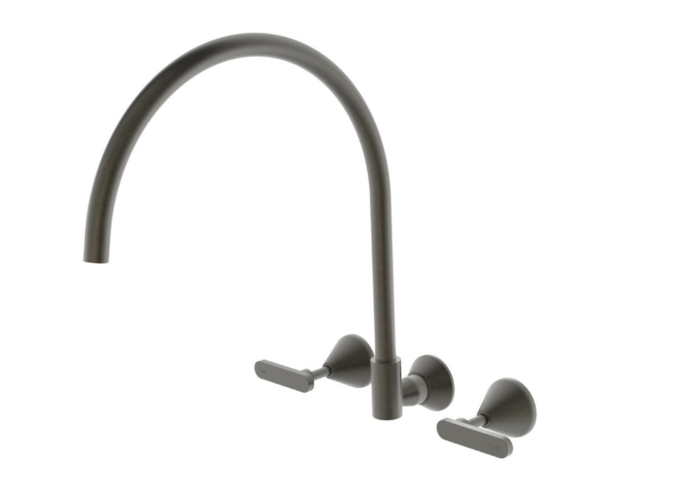 PAR Taps Forme Spa Set Wall Swivel X/Large Lever Ceramic Disc - Volcanic Grey (B27.064.3.54)