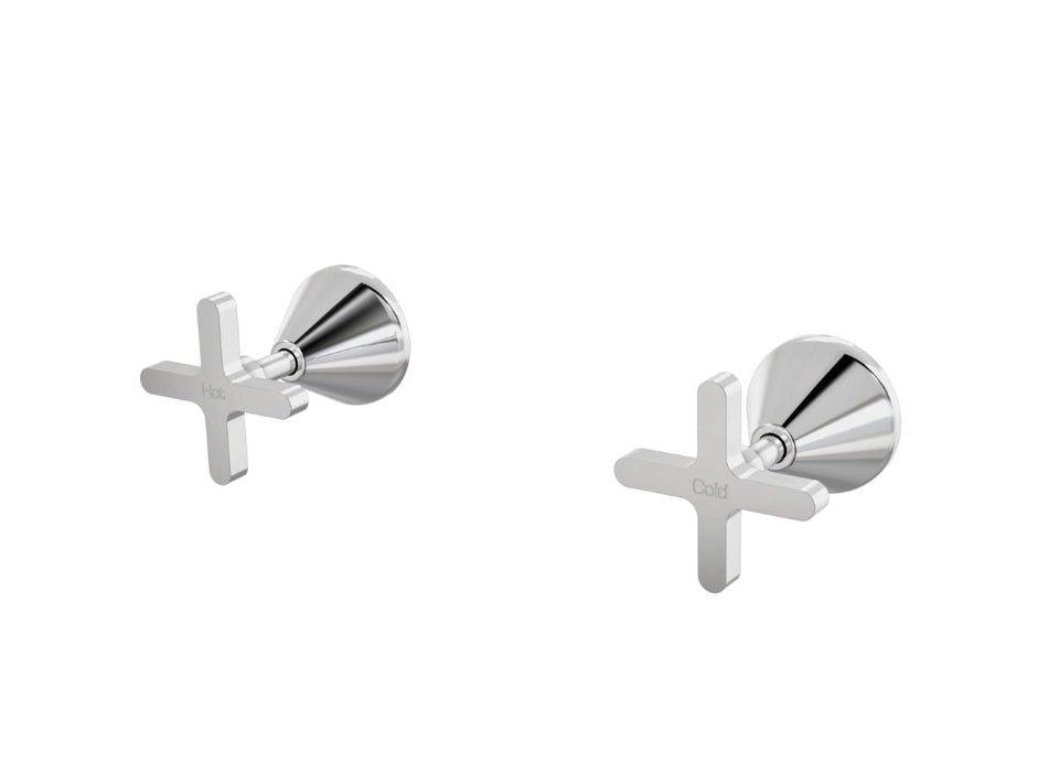 PAR Taps Forme Top Assemblies Wall Pair - Gunmetal (B27.082.1.23)