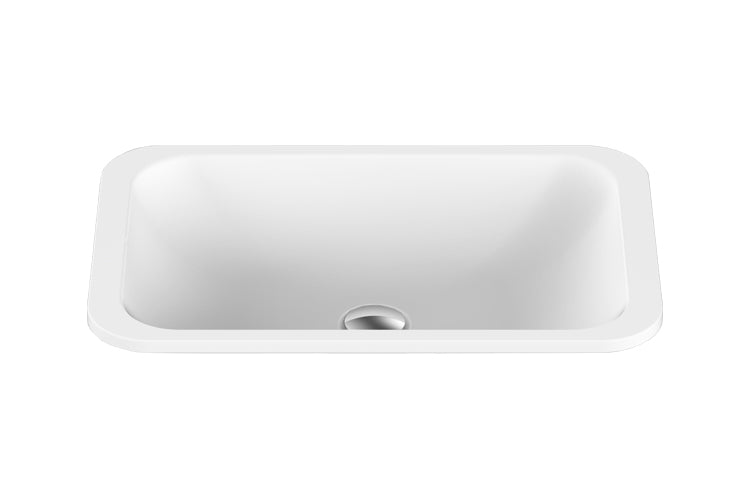 ADP Glory 545 x 355 Solid Surface Under Counter Basin White