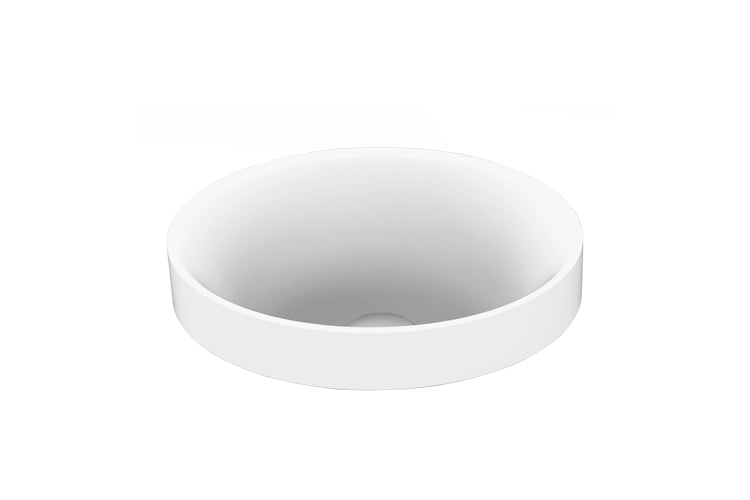 ADP Joy 280 x 190 Semi Inset Solid Surface Basin White