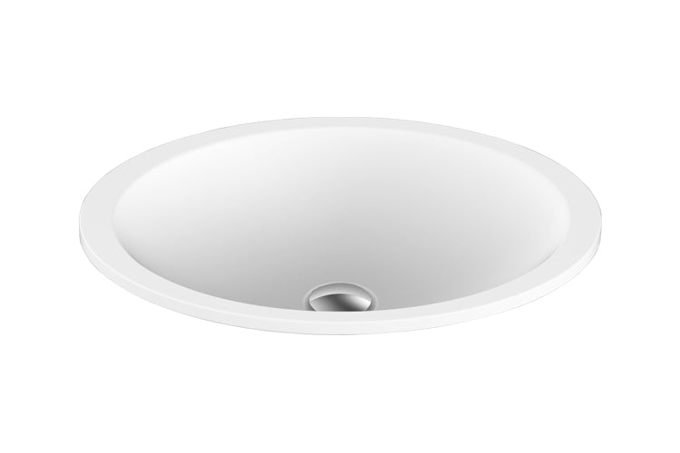 ADP Sincerity 495 x 365 Solid Surface Under Counter Basin White