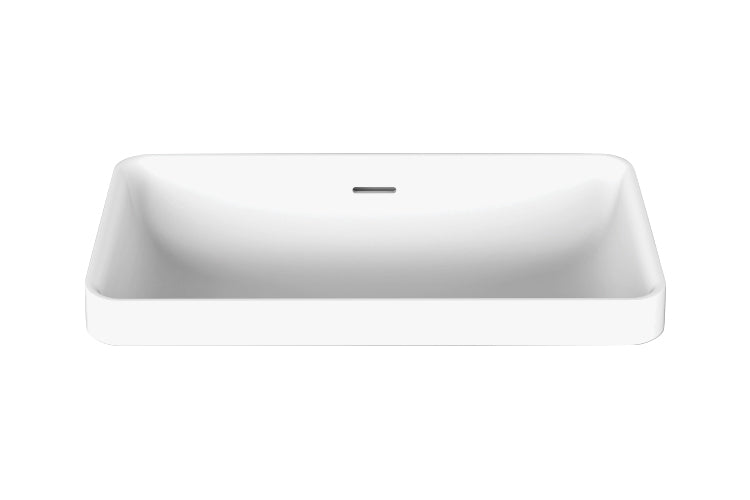 ADP Zeya Rectangular Basin w/overflow 580x320 White Gloss