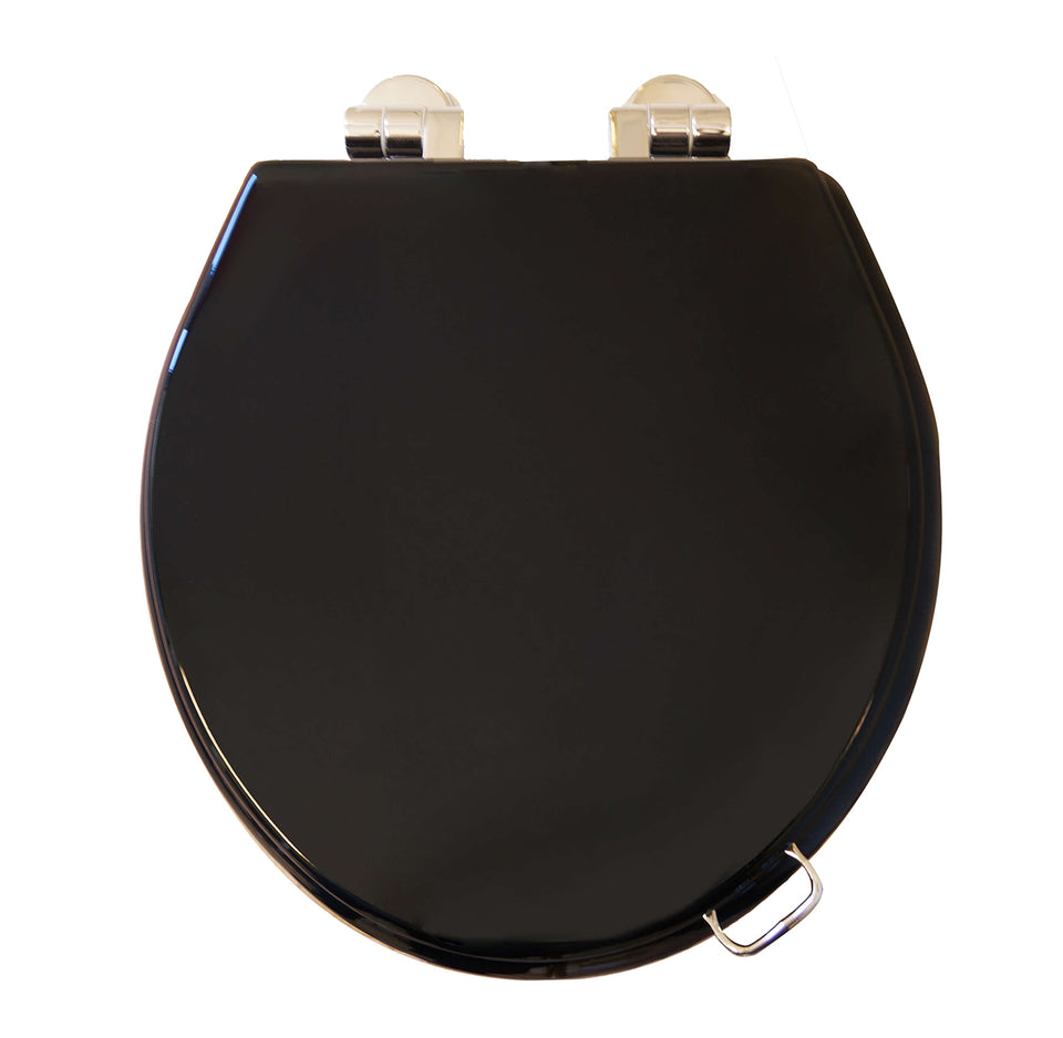 Turner Hastings Birmingham High Gloss Black Soft Closing Toilet Seat (BI204BSC)