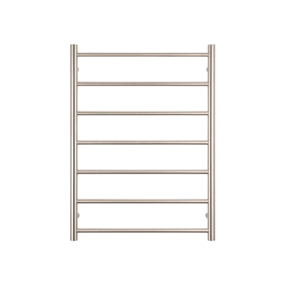 Radiant 240V Heated Round Ladder 600 x 800 Brushed Nickel