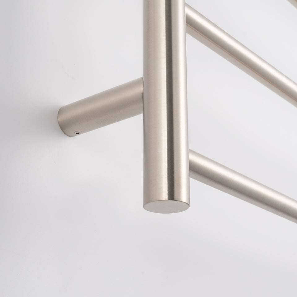 Radiant Heated Round Ladder 430 X 1100 mm Brushed Nickel (BN-RTR430)