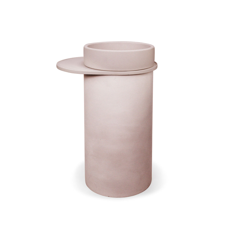 Nood Co Cylinder - Bowl Basin  (Blush Pink)