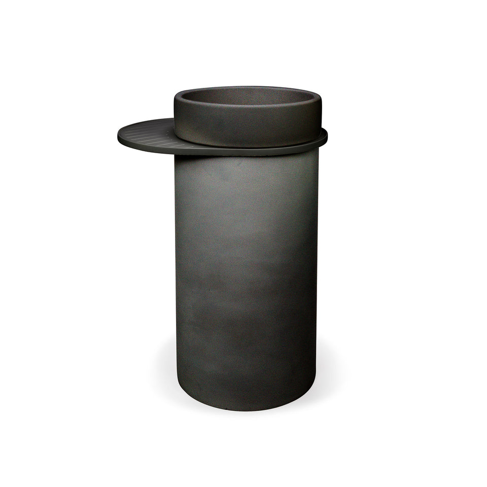 Nood Co Cylinder - Bowl Basin  (Charcoal)
