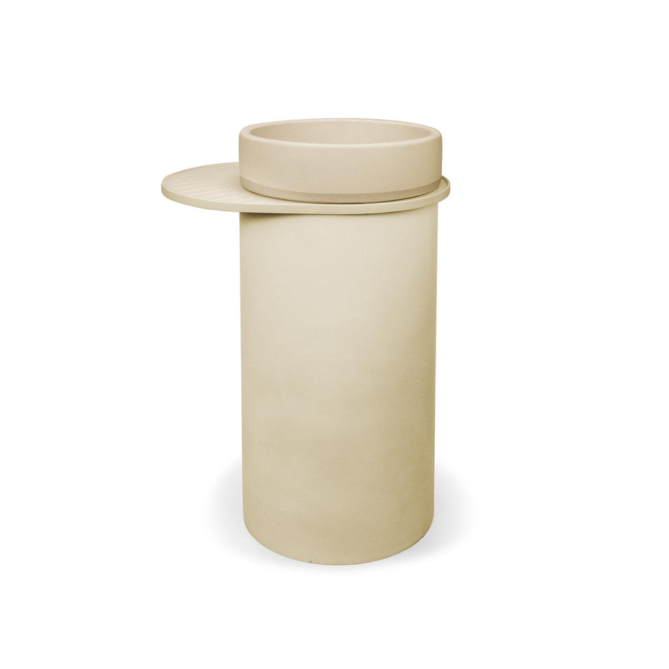 Nood Co Cylinder - Bowl Two Tone Basin - Custard (BL2-4-0-CU)