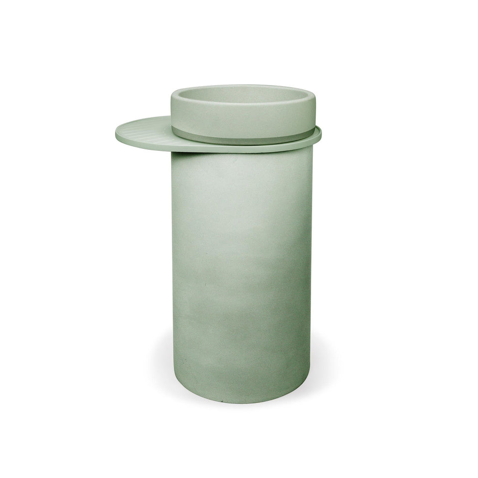 Nood Co Cylinder - Bowl Two Tone Basin  (Mid Tone Grey)