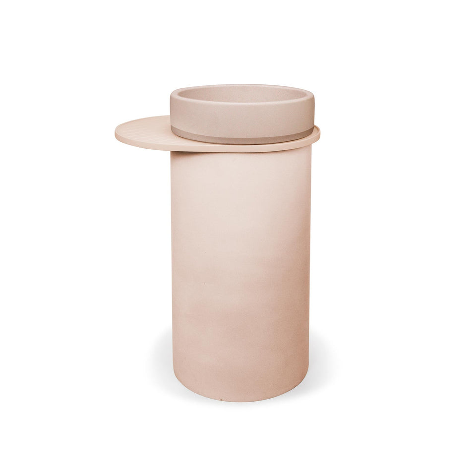 Nood Co Cylinder - Bowl Two Tone Basin - Pastel Peach (BL2-4-0-PA)