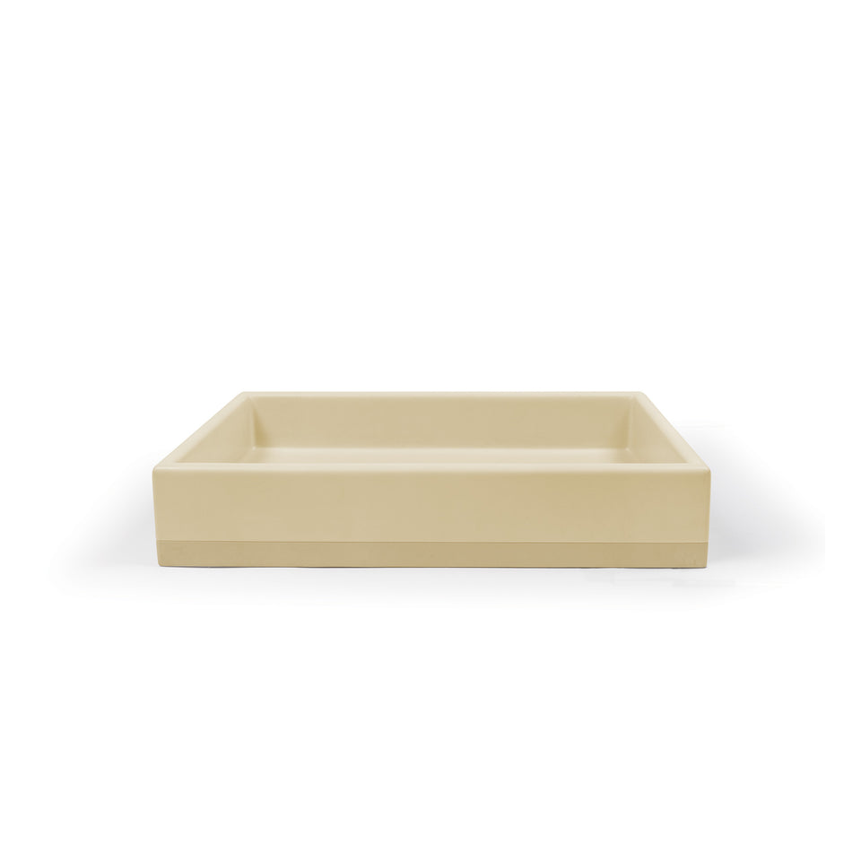 Nood Co Box Basin Two Tone - Surface Mount (Custard)