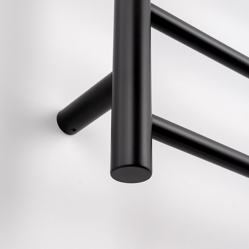Radiant Heated Round Ladder 750 X 1200 mm Matt Black (BRTR04) 3