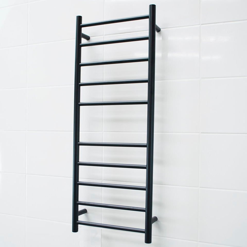 Radiant Heated Round Ladder 430 X 1100 mm Matt Black (BRTR430) 2