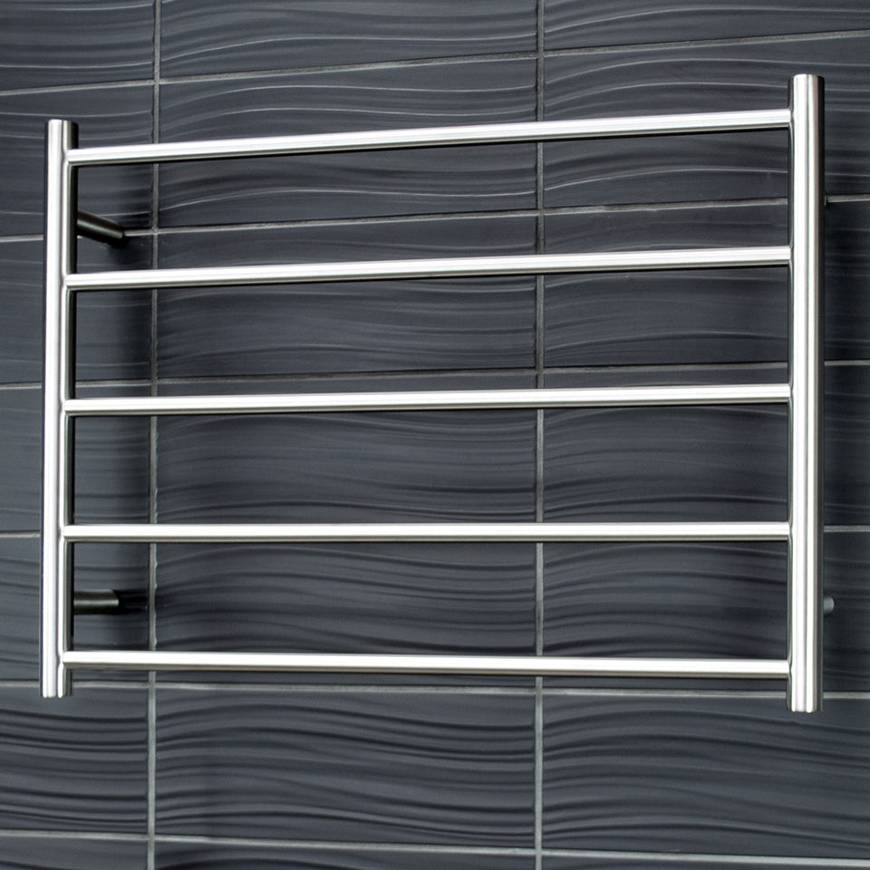 Radiant Heated Round Ladder 750 X 550 mm Brushed Satin (BRU-RTR03) 2