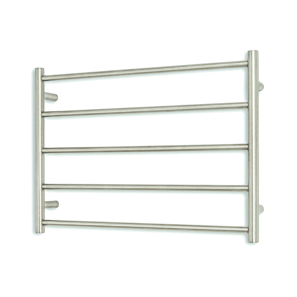 Radiant Non-heated Round Ladder - Brushed Satin / 750x550mm (BRU-LTR03-750)