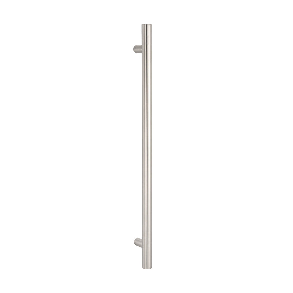 Radiant Heated Vertical towel rail - Brushed Satin (BRU-VTR-950)