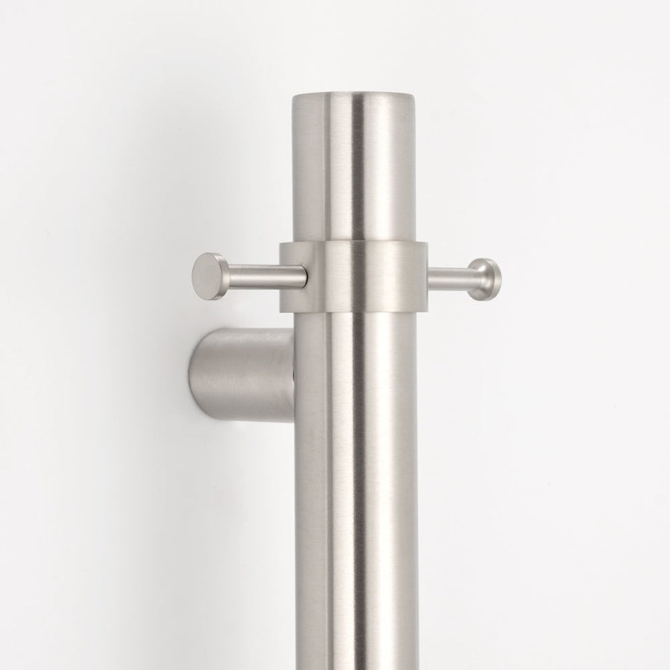 Radiant Ring hook accessory for Vertical rails - Brushed Satin (BRU-VTR-HOOK)