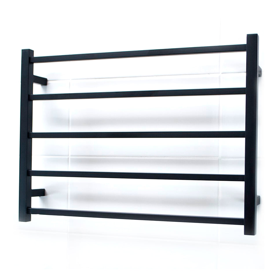 Radiant Heated Square Ladder 750 X 550 mm Matt Black (BSTR03) 2