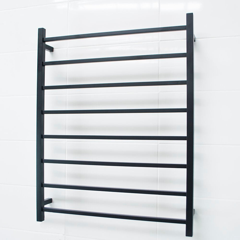 Radiant Heated Square Ladder 800 X 1000mm Matt Black (BSTR05) 2