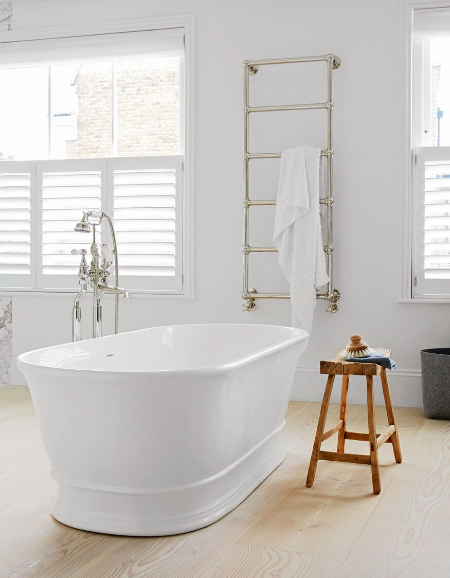 Turner Hastings Cambridge 174 x 76 TitanCast Solid Surface Freestanding Bath - Satin Silk White (CA1740TCB-OF) 3