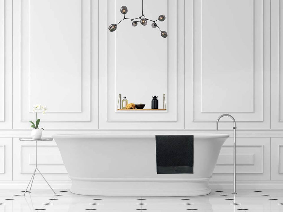 Turner Hastings Cambridge 174 x 76 TitanCast Solid Surface Freestanding Bath - Satin Silk White (CA1740TCB-OF) 4
