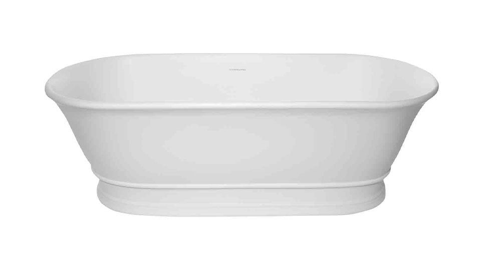 Turner Hastings Cambridge 174 x 76 TitanCast Solid Surface Freestanding Bath - Gloss White (CA1740TCB-GW-OF)