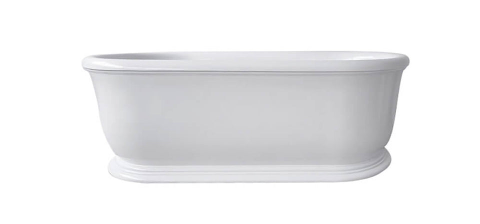 Turner Hastings Camden 180 x 85 TitanCast Solid Surface Freestanding Bath - Gloss White (CM1800TCB-GW)