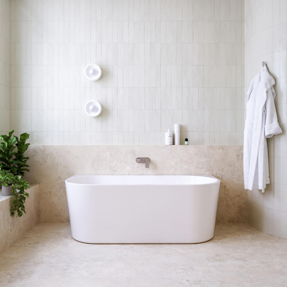 Caroma Urbane II Back to Wall Freestanding Bath