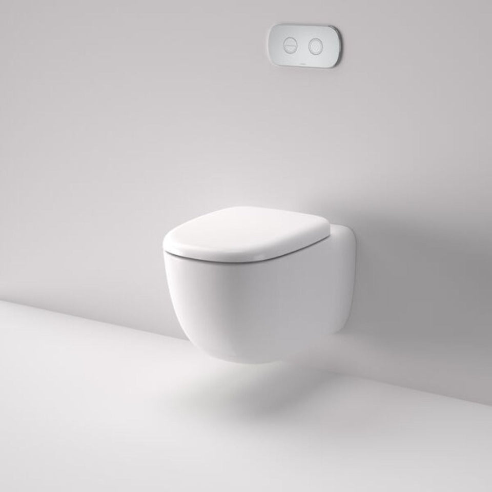 Caroma Contura II Cleanflush Wall Hung Invisi Series II Suite GermGard - Gloss White