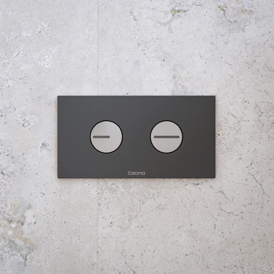 Caroma Invisi Series II Round Dual Flush Plate & Buttons
