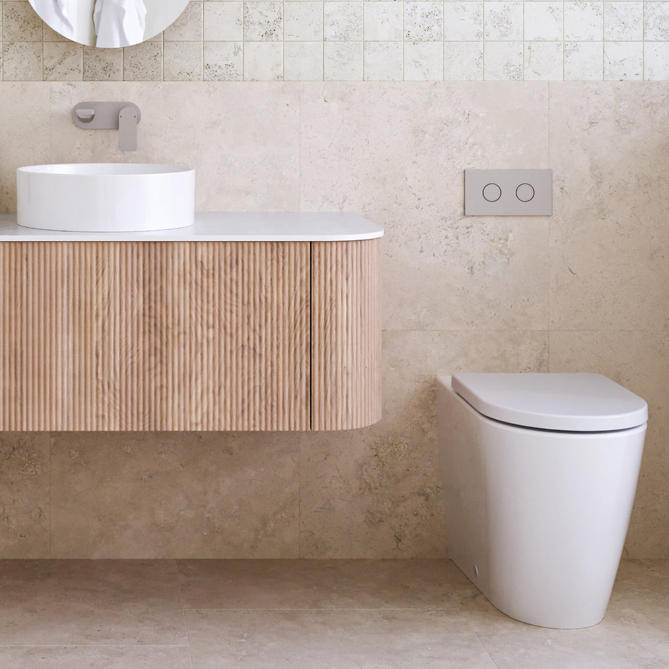 Caroma Invisi Series II Round Dual Flush Plate & Buttons