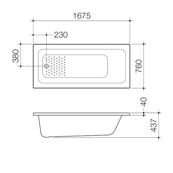 Caroma Vivas Anti-Slip Bath