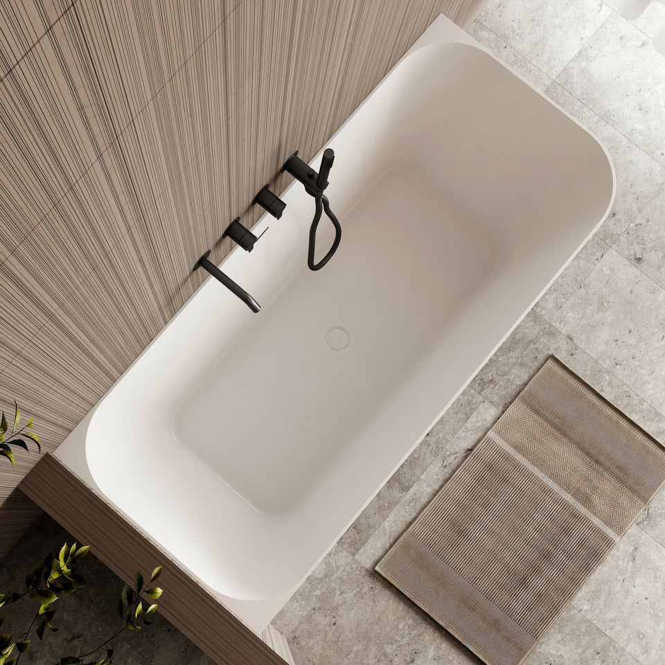 Cassa Designs Ashton Corner Back To Wall Bath
