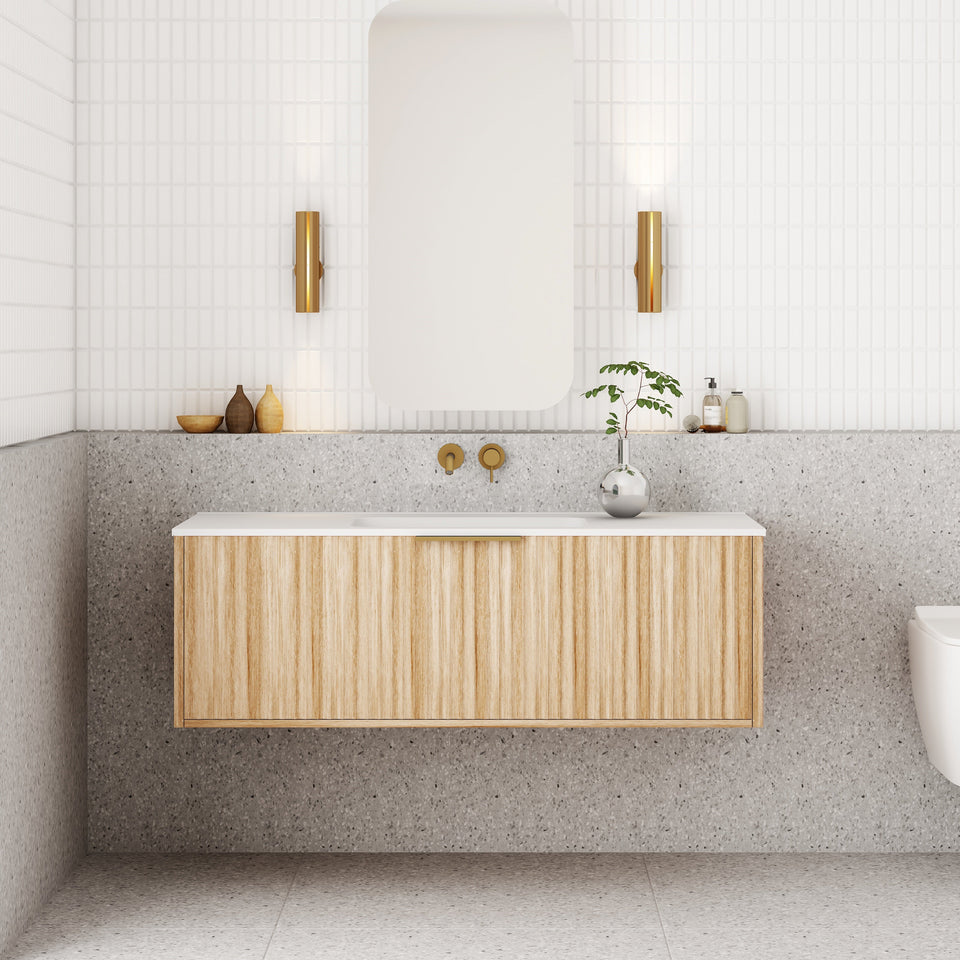 Capture 1200mm Wall Hung Vanity Natural Oak