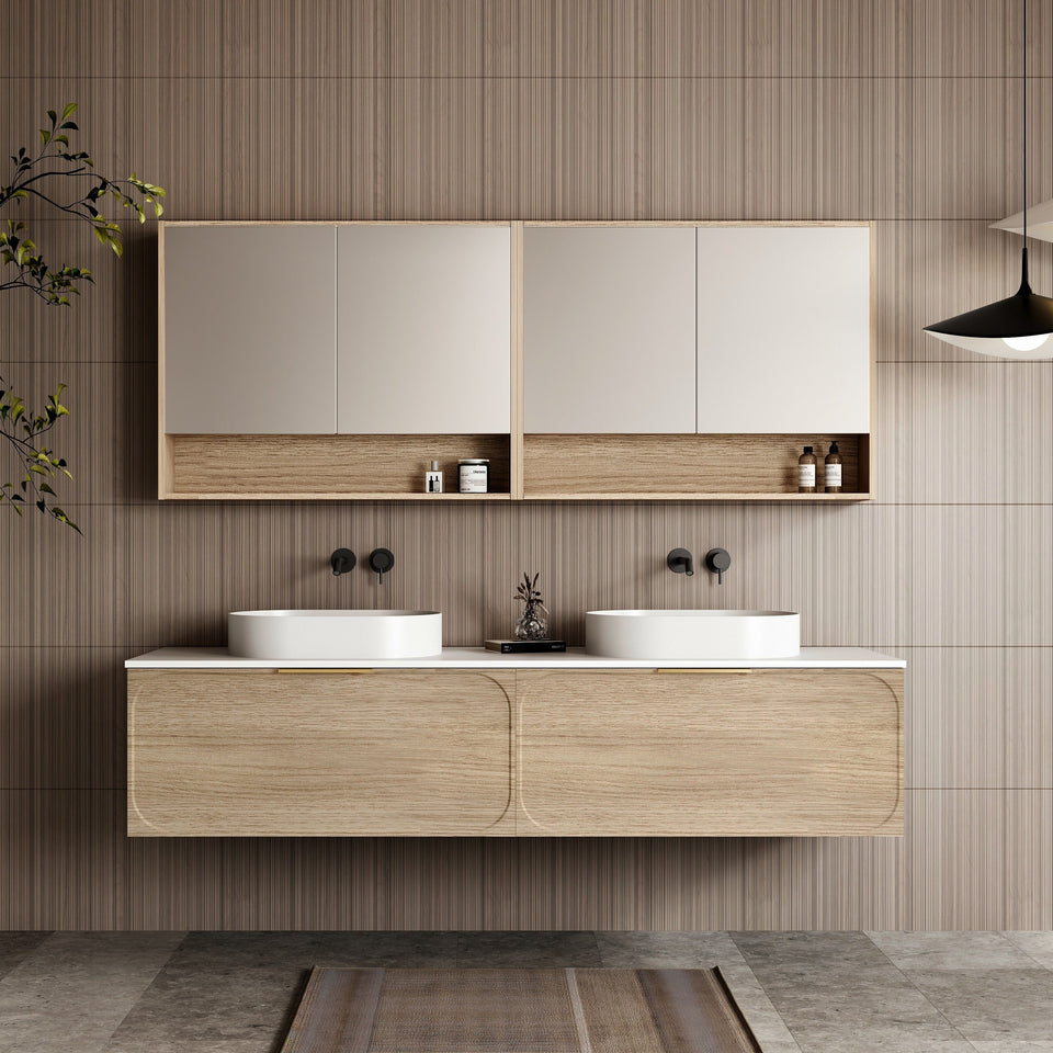 Cassa Design Cicero Wall Hung Vanity - 1800mm / Natural Oak (CIC1800WH-OAK)