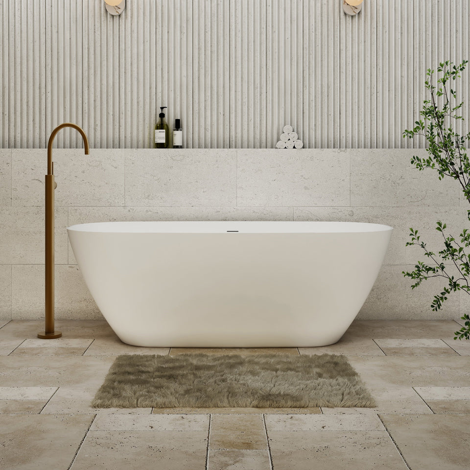 Rec Slimline Bath - 1500mm / Matte White (BT-RE1500M)