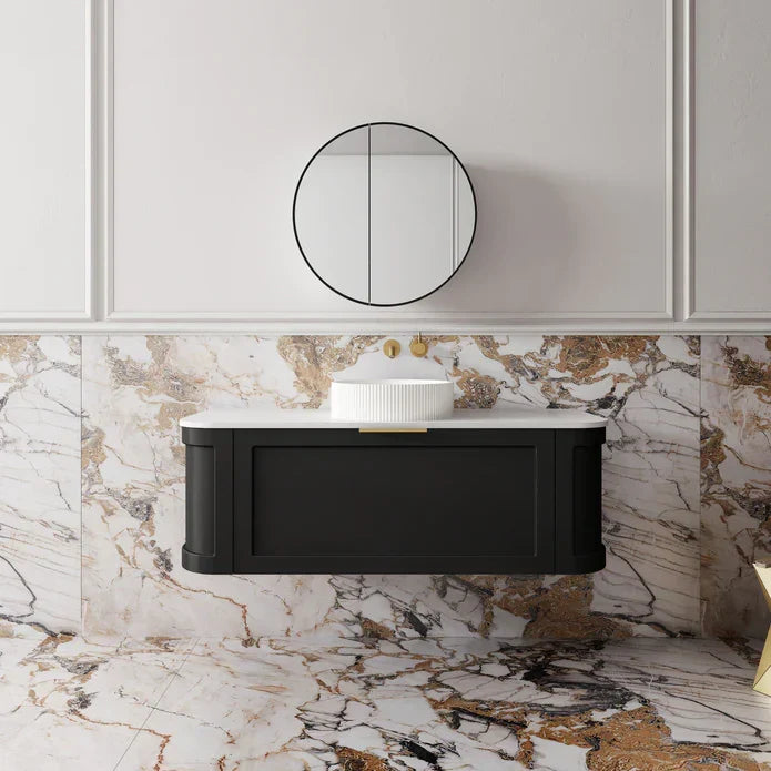 Westminster Wall Hung Vanity - 1200mm / Matte Black (WES1200BK)