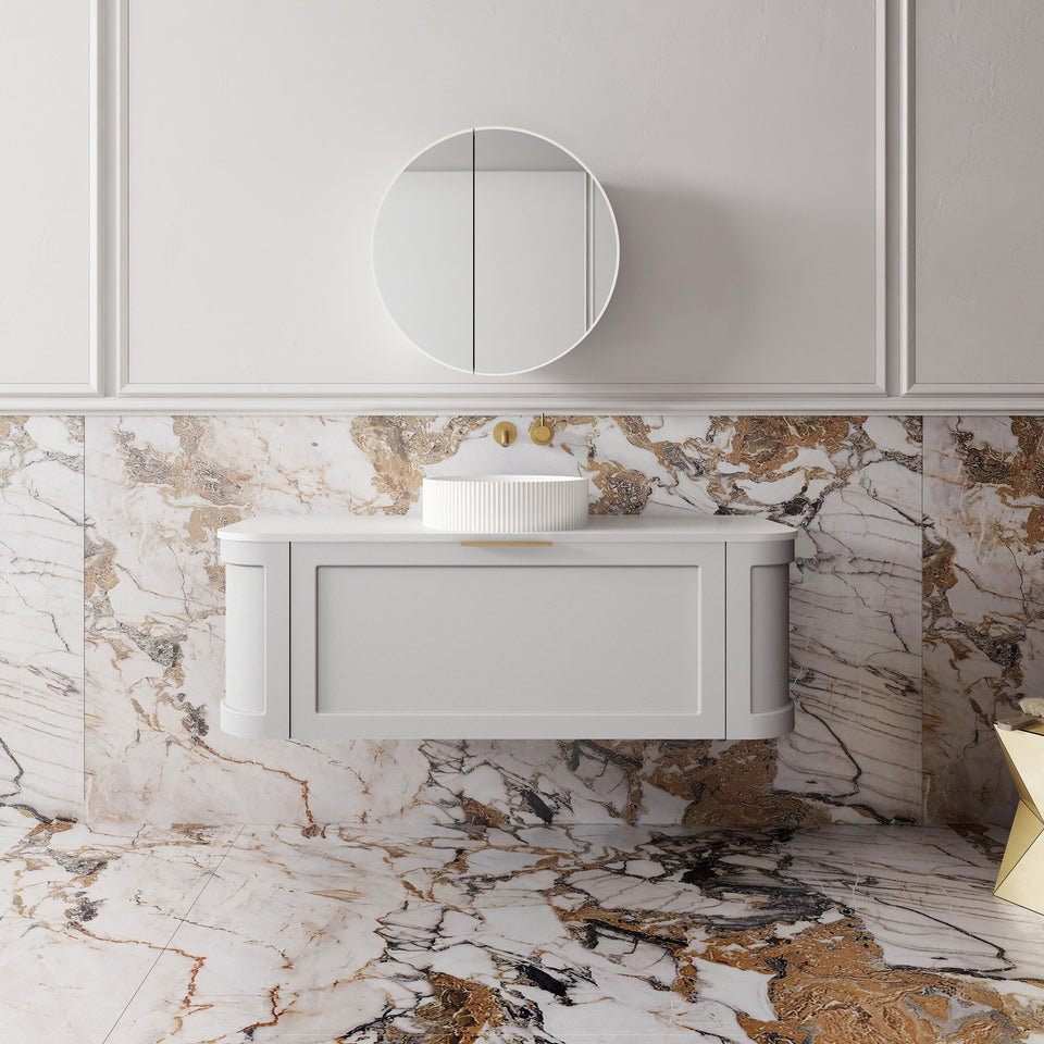 Westminster Wall Hung Vanity - 1200mm / Pale Grey (WES1200PG)