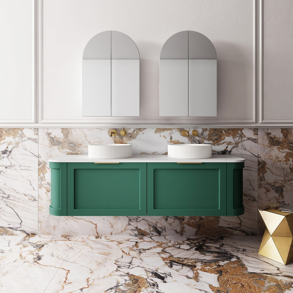 Westminster Wall Hung Vanity - 1500mm / Emerald Green (WES1500GN)