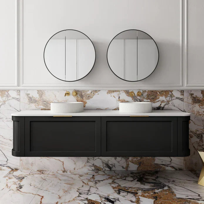 Westminster Wall Hung Vanity - 1800mm / Matte Black (WES1800BK)