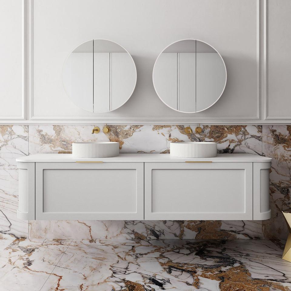 Westminster Wall Hung Vanity - 1800mm / Pale Grey (WES1800PG)