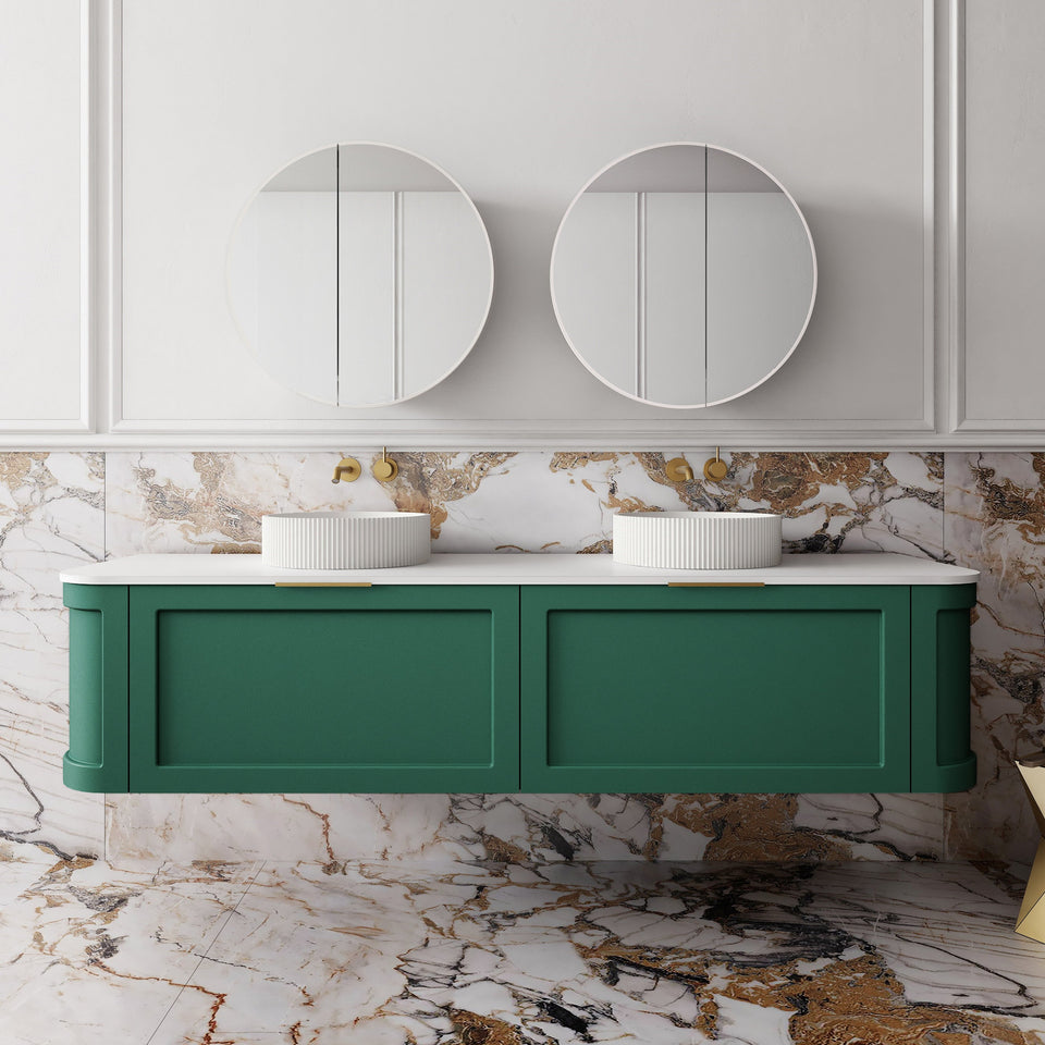 Westminster Wall Hung Vanity - 1800mm / Emerald Green (WES1800GN)