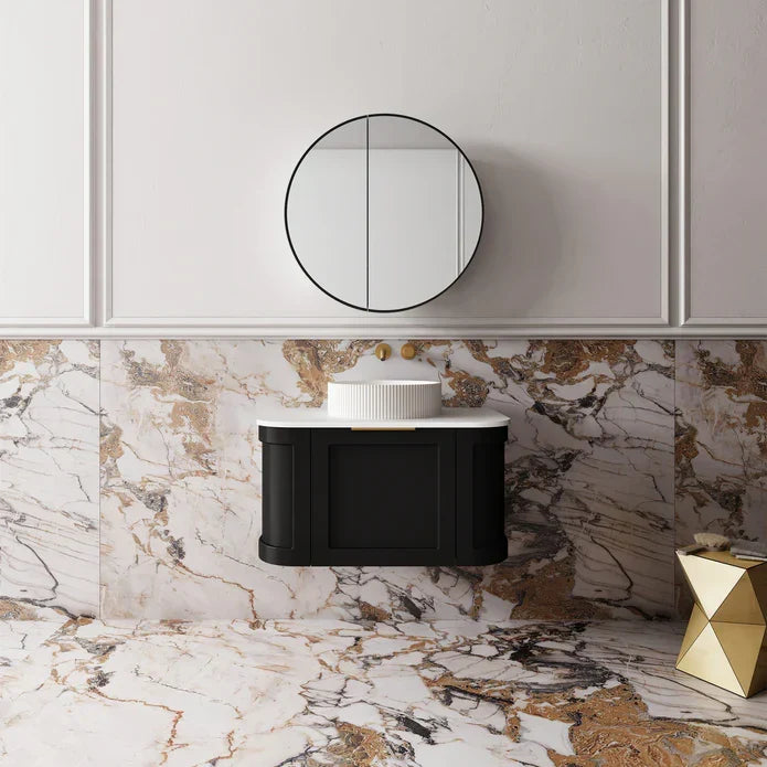 Westminster Wall Hung Vanity - 750mm / Matte Black (WES750BK)