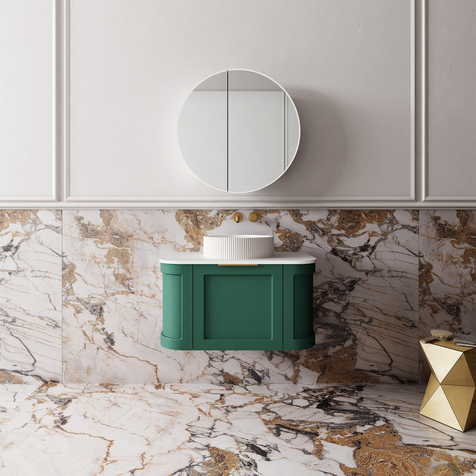 Westminster Wall Hung Vanity - 750mm / Emerald Green (WES750GN)