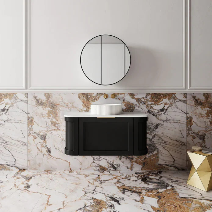 Westminster Wall Hung Vanity - 900mm / Matte Black (WES900BK)