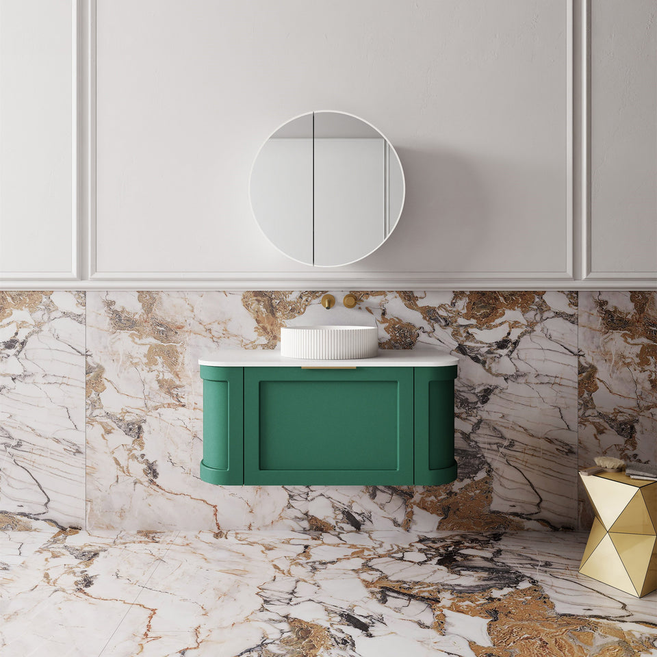 Westminster Wall Hung Vanity - 900mm / Emerald Green (WES900GN)