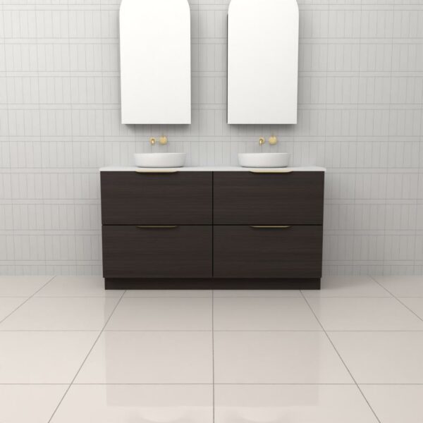 Fifth Avenue Celeste Duo Floor Mounted Vanity - Espresso Oak / 1800mm (CELD18EO)