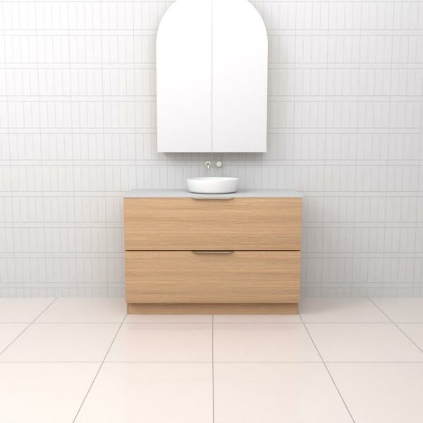 Fifth Avenue Celeste Duo Nordic Oak Floor Mounted Vanity