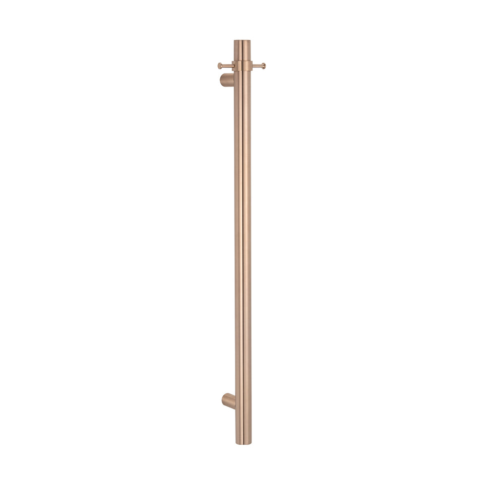 Radiant Heated Vertical towel rail 40 x 950 mm Champagne (CH-VTR-950) 2