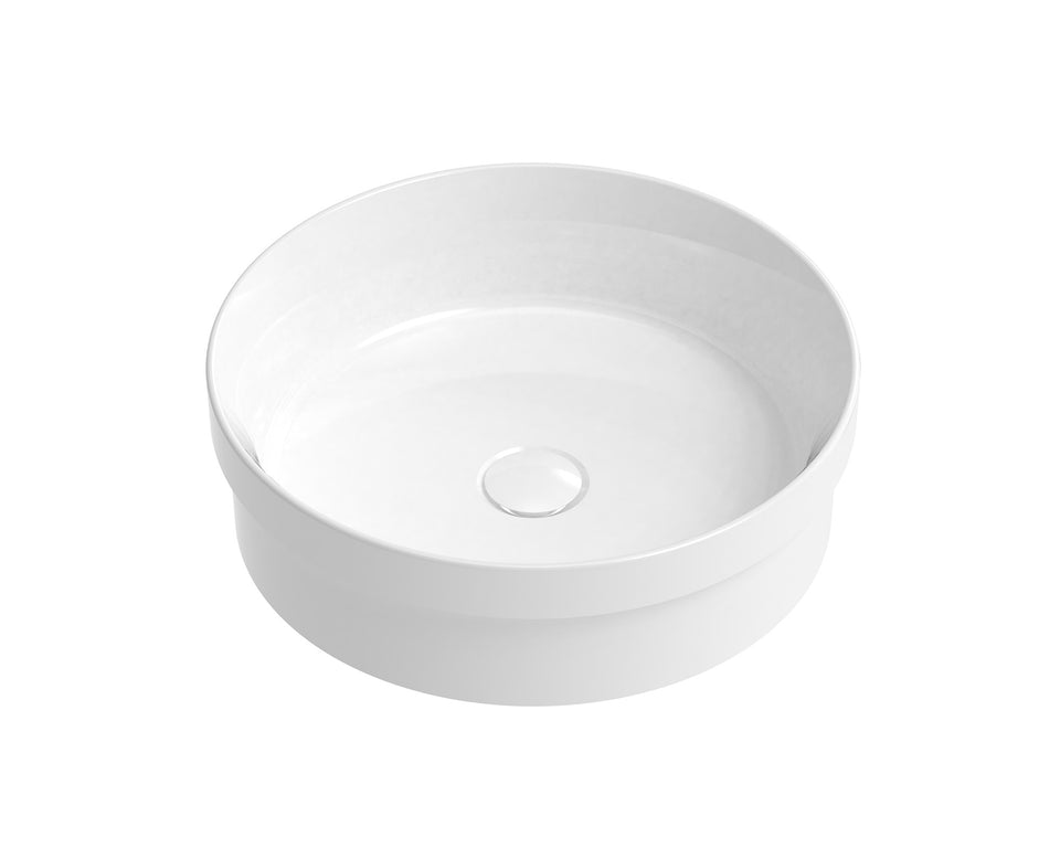 ADP Chandler 398mm Semi Inset Basin Gloss White